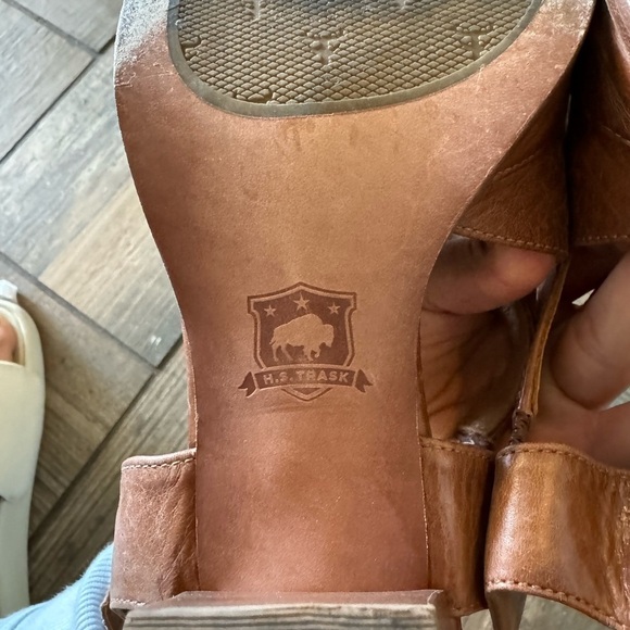 Trask Charlene Women's Heeled Leather Sandals Women's Size 10 - Picture 11 of 12